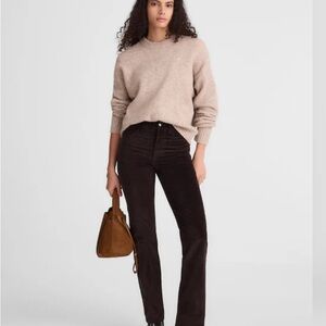 Madewell longline straight pants in corduroy brand new size 29